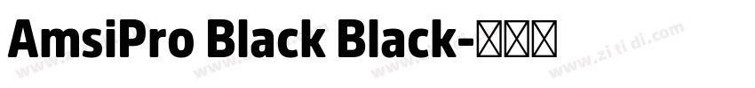 AmsiPro Black Black字体转换